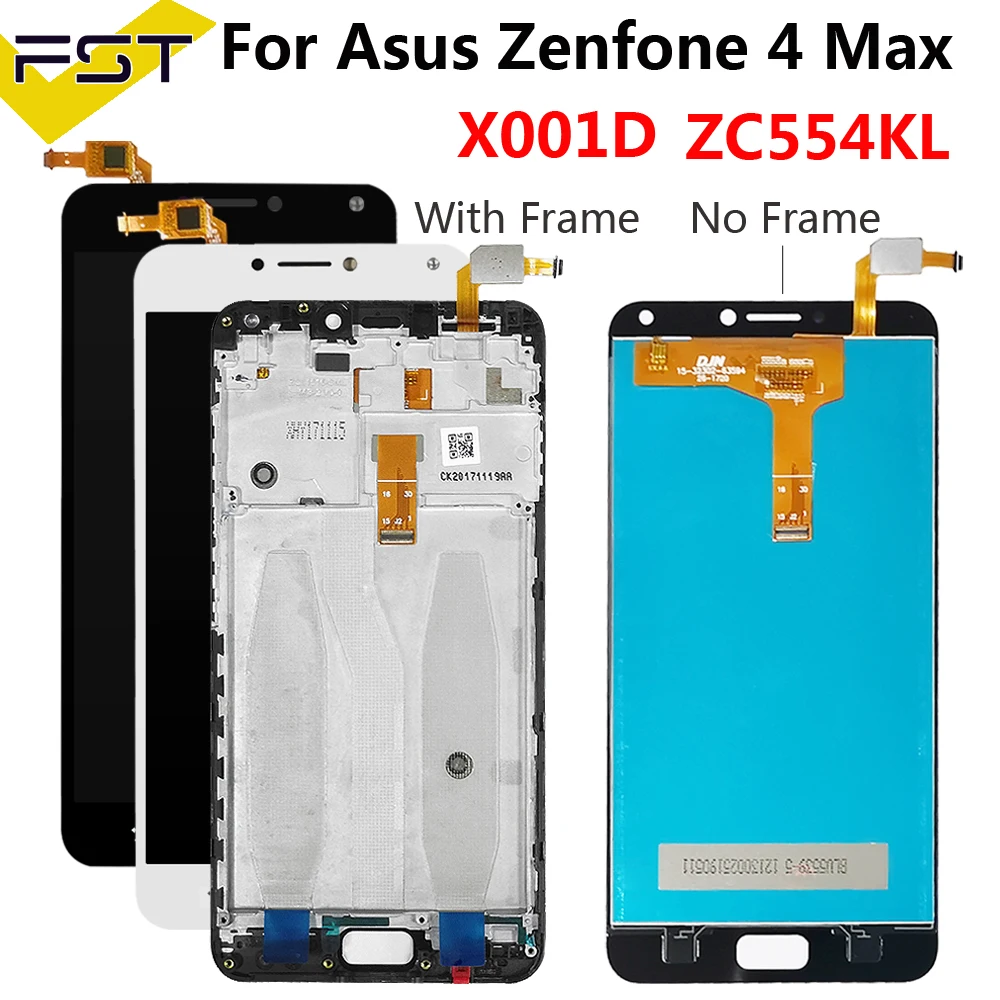 Оригинальный датчик для Asus Zenfone 4 Max ZC554KL ЖК сенсорный экран дигитайзер Запасные