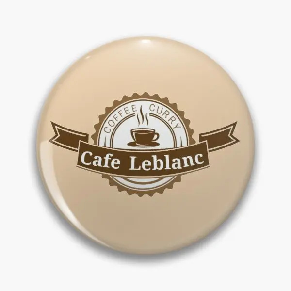 

Логотип Cafe Leblanc [индивидуальный заказ] булавка с мягкой кнопкой, Модная креативная металлическая забавная Милая металлическая брошь на лацк...