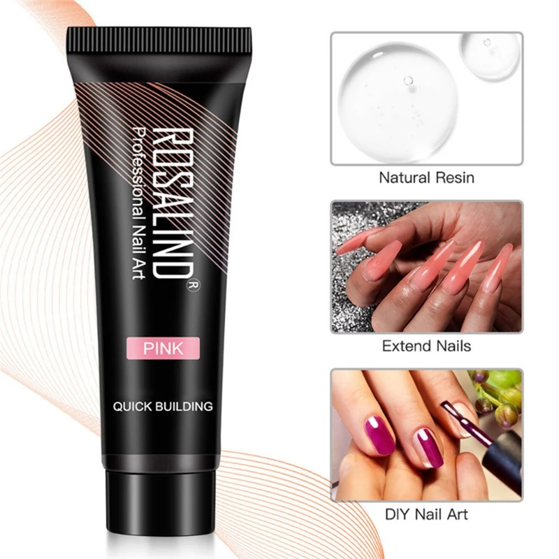 

Builder UV Gel Quick Building Nail Art Tips Finger Nails Extension Manicure Tool 15ml