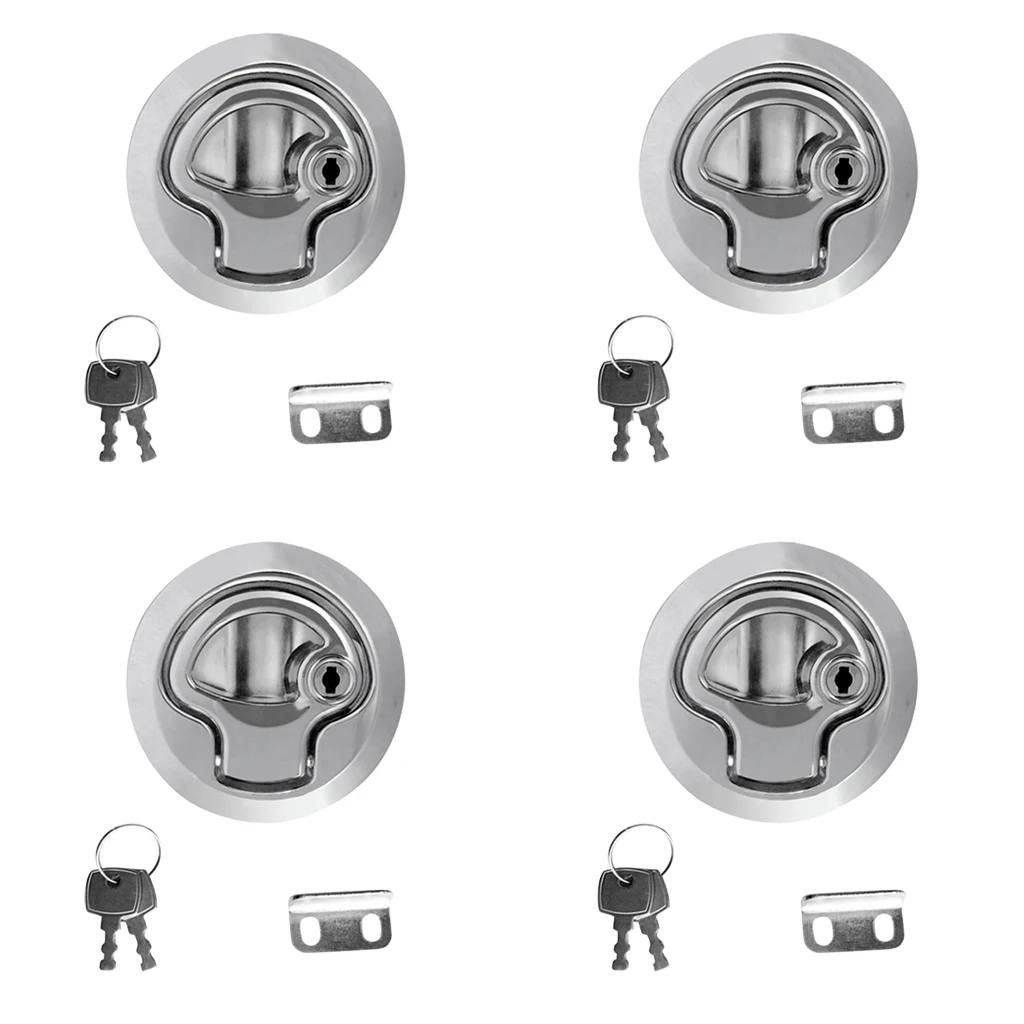 4 шт. цинковый сплав хромированная отделка Морская Лодка Палуба флеш защелка