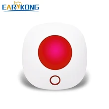 Earykong 433MHz Wireless Strobe Siren Sound and Light Siren Alarm 100dB for PG103 / W2B / W123 / G4 / G50 / PG105 / PG106 Alarm