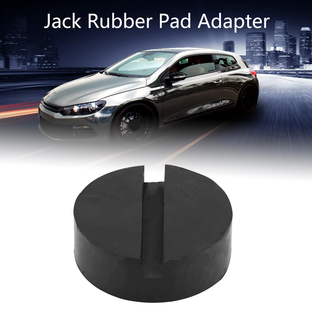

Car Universal Slotted Frame Rail Floor Jack Pads Jacking Rubber Pad Adapter