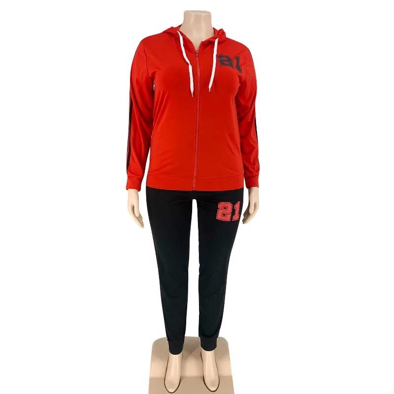 

Zoctuo Two Piece Set For Women Autumn Tracksuit Full Sleeve Hooded Casual Matching Sets Streetwear Casual Two Piece Outfits 2021