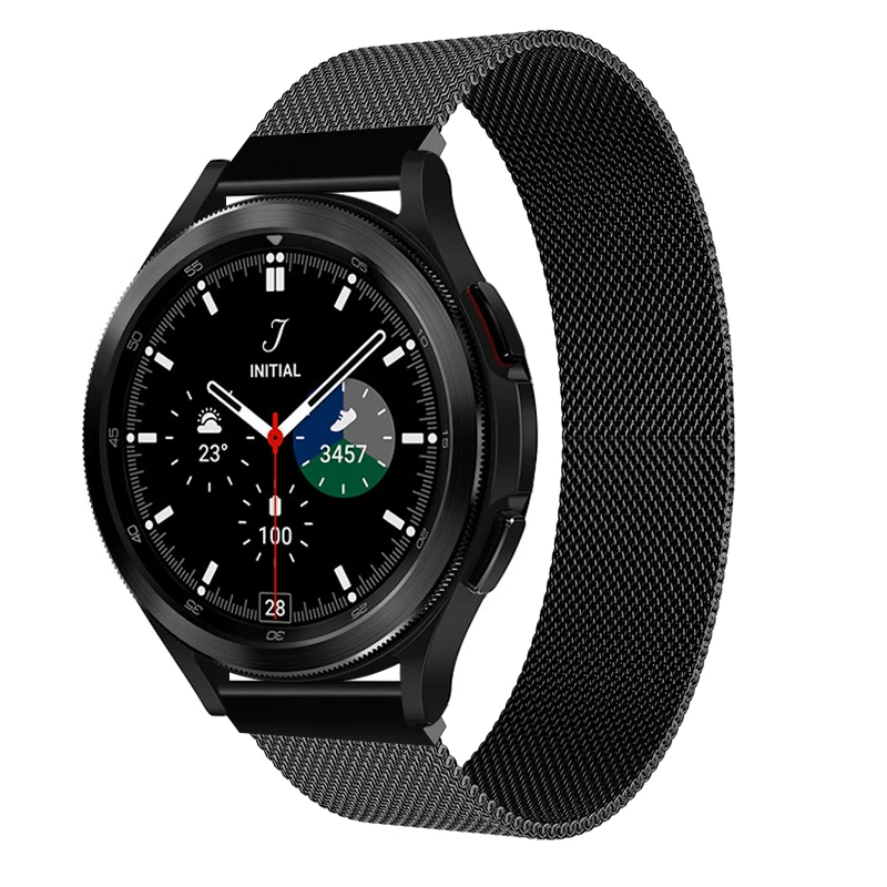 Ремешок магнитный для Samsung Galaxy watch 4 Active 2 40 мм 44 мм/Classic 46 мм/42 Frontier 20 22 браслет Huawei
