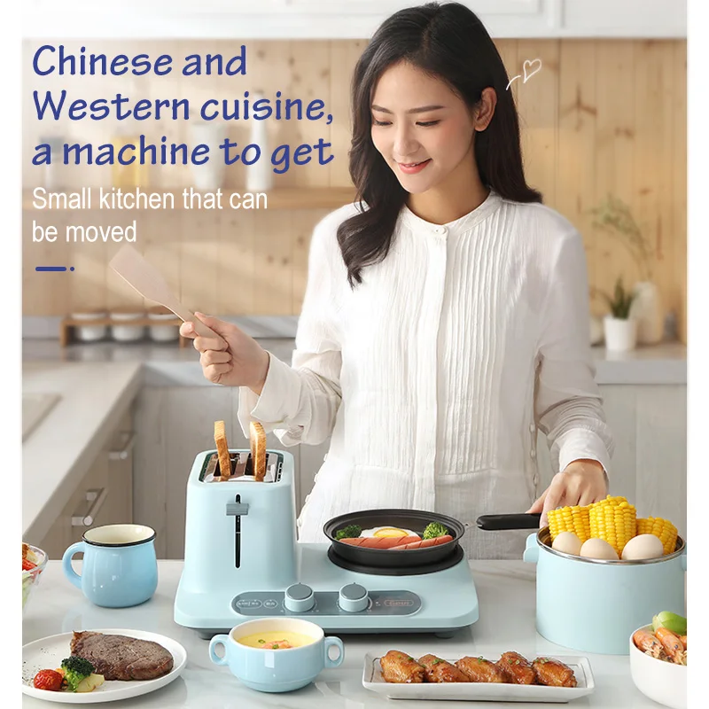 3 в 1 электрическая машина для завтрака многофункциональная хлеба мини сковорода