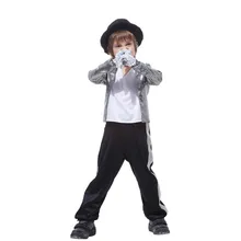 Birthday Carnival Michael Jackson Costume Cosplay Kids Boys Halloween Parody Show Fancy Dress