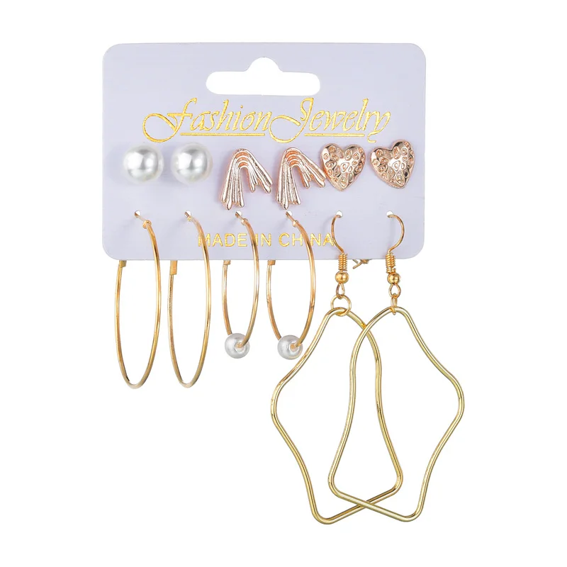 Модный символ бесконечности серьги-капли Набор Новый природа горный хрусталь