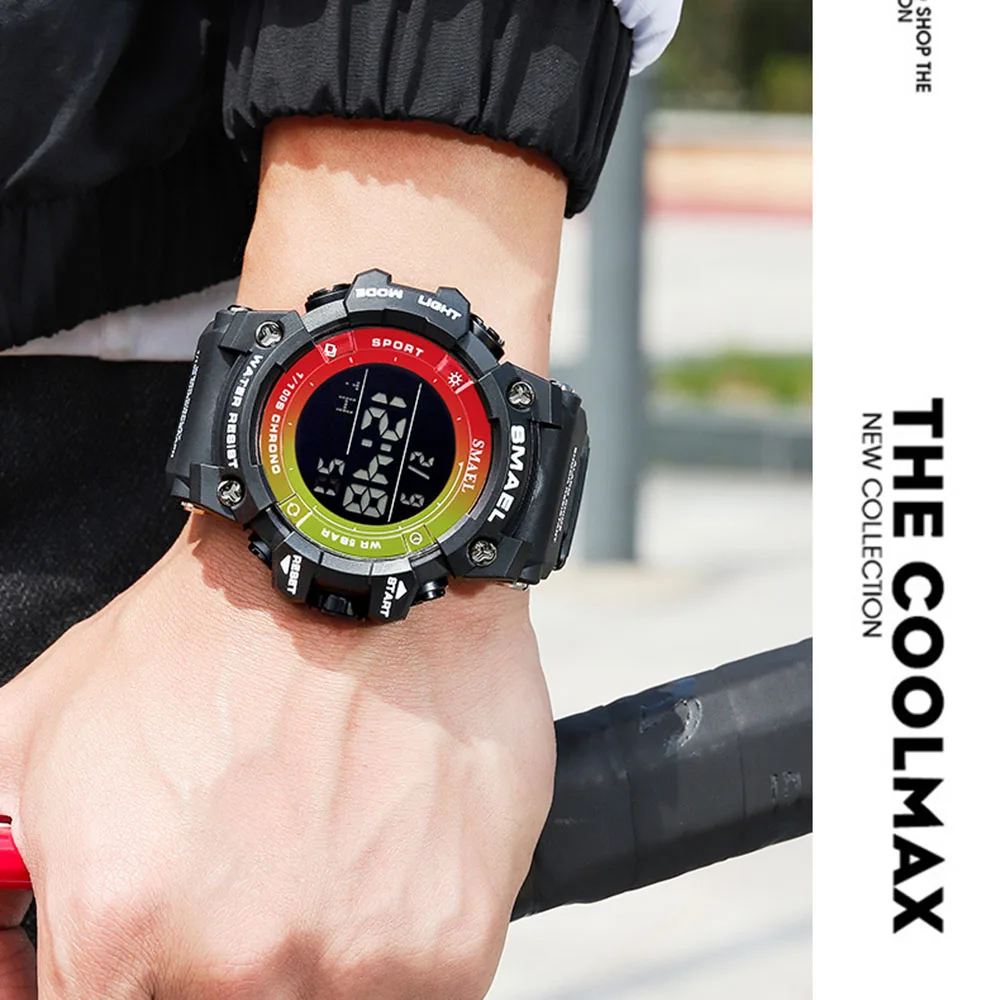 

SMAEL Sport Watches Waterproof Men Watch LED Digital Watch Military Male Clock Relogio Masculino erkek kol saati Men Watch