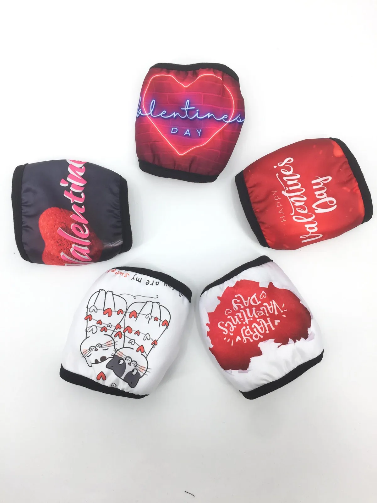 

Valentine's Day Mouth Mask Washable Reusable Adult Lovers Face Mask Pollution Cover Windproof Dustproof Masks Mascarilla