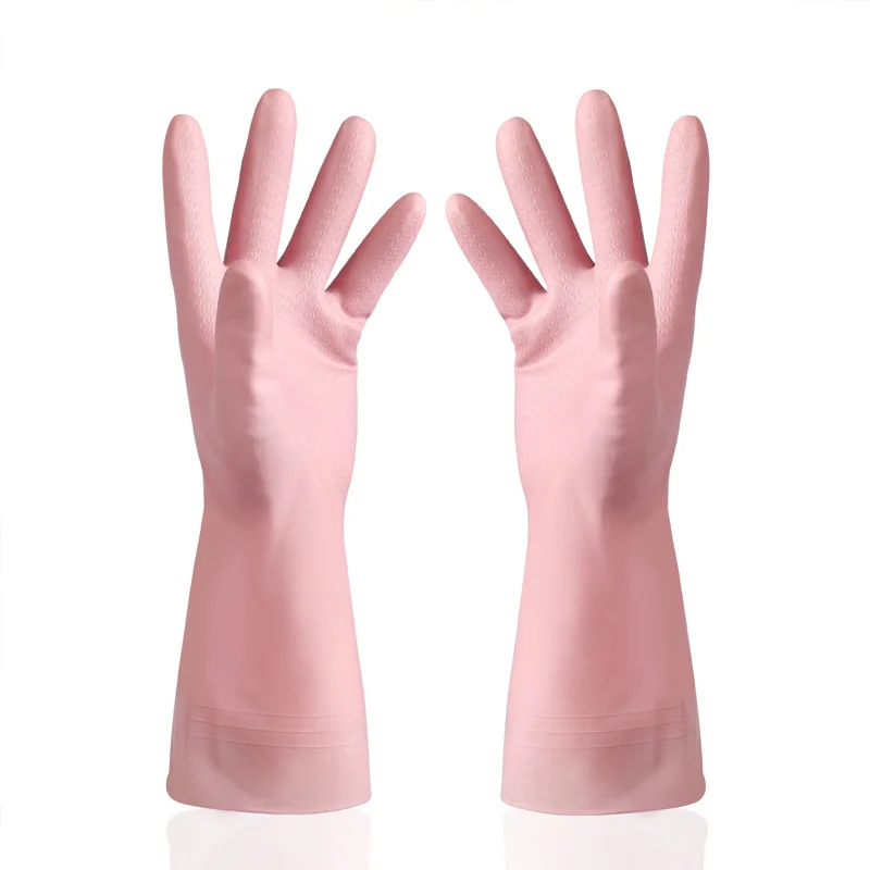 Перчатки для мытья посуды тонкие водонепроницаемые прочные резиновые латексные