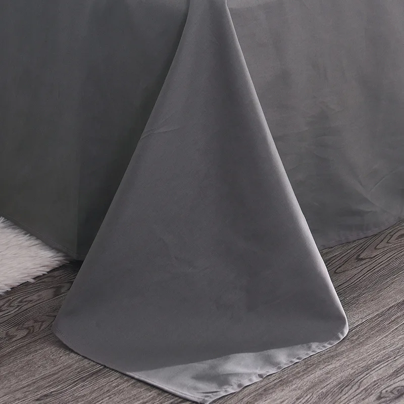 

100% Cotton bedspread Solid color Bed sheet Queen King Flat sheets Bedding