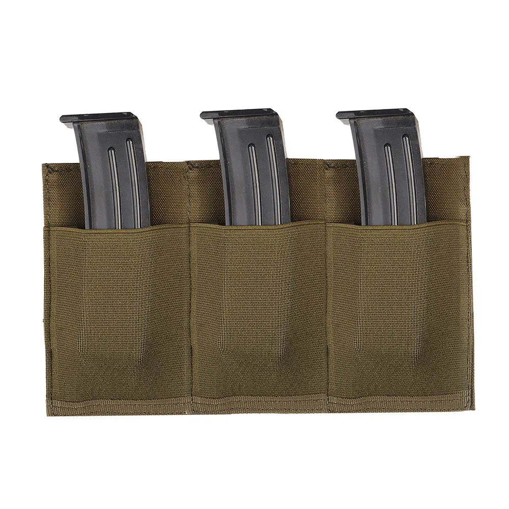 Khaki Тактический Подсумок портативный патронный тройной подсумок Molle сумка кобура для пули патронов держатель для наружной охоты стрельба CS - Цвет: Khaki