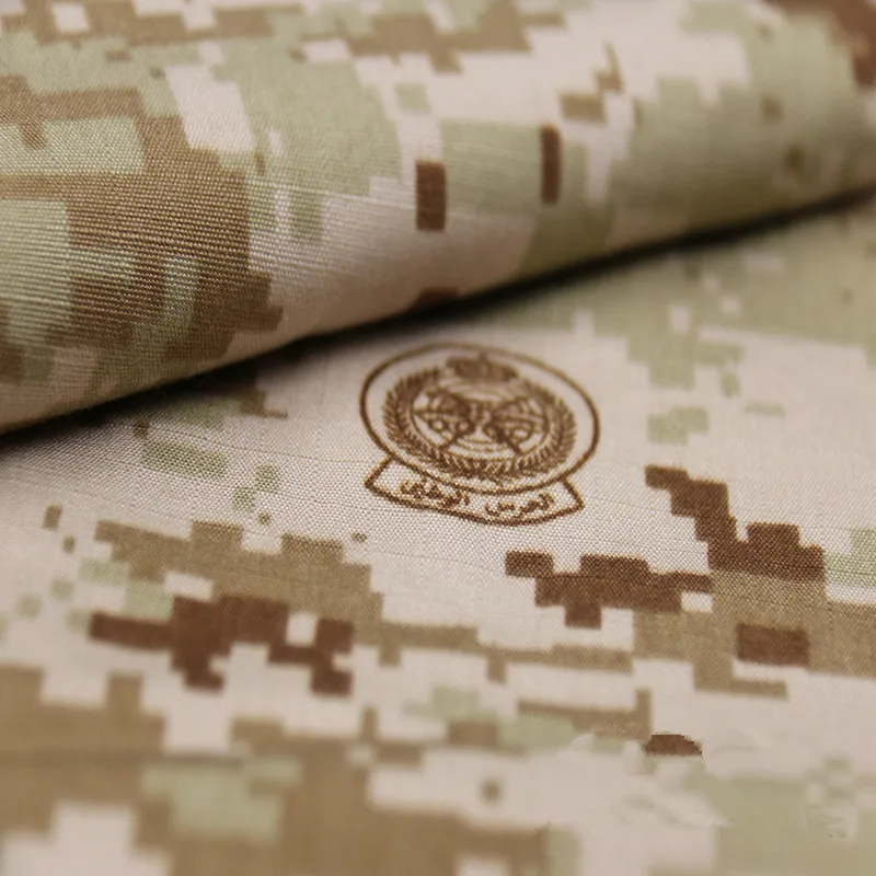 

100*150 см/шт. нейлон хлопок Камуфляжный принт Пустыня цифровой камуфляж клетчатая ткань