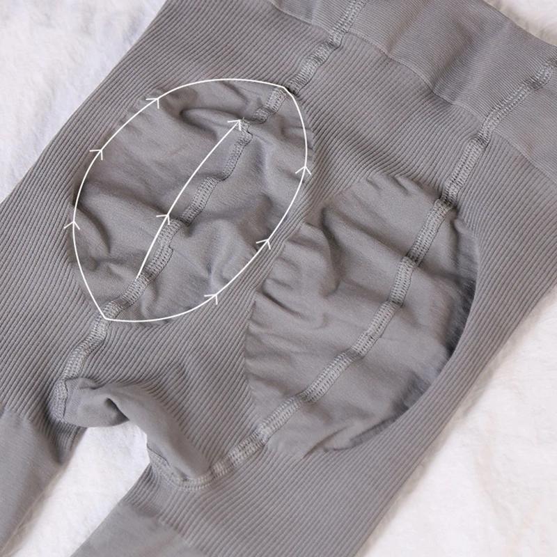 Весна Осень женская одежда Чулки 120D плотные тонкие колготки Пуш-ап бедра гладкая