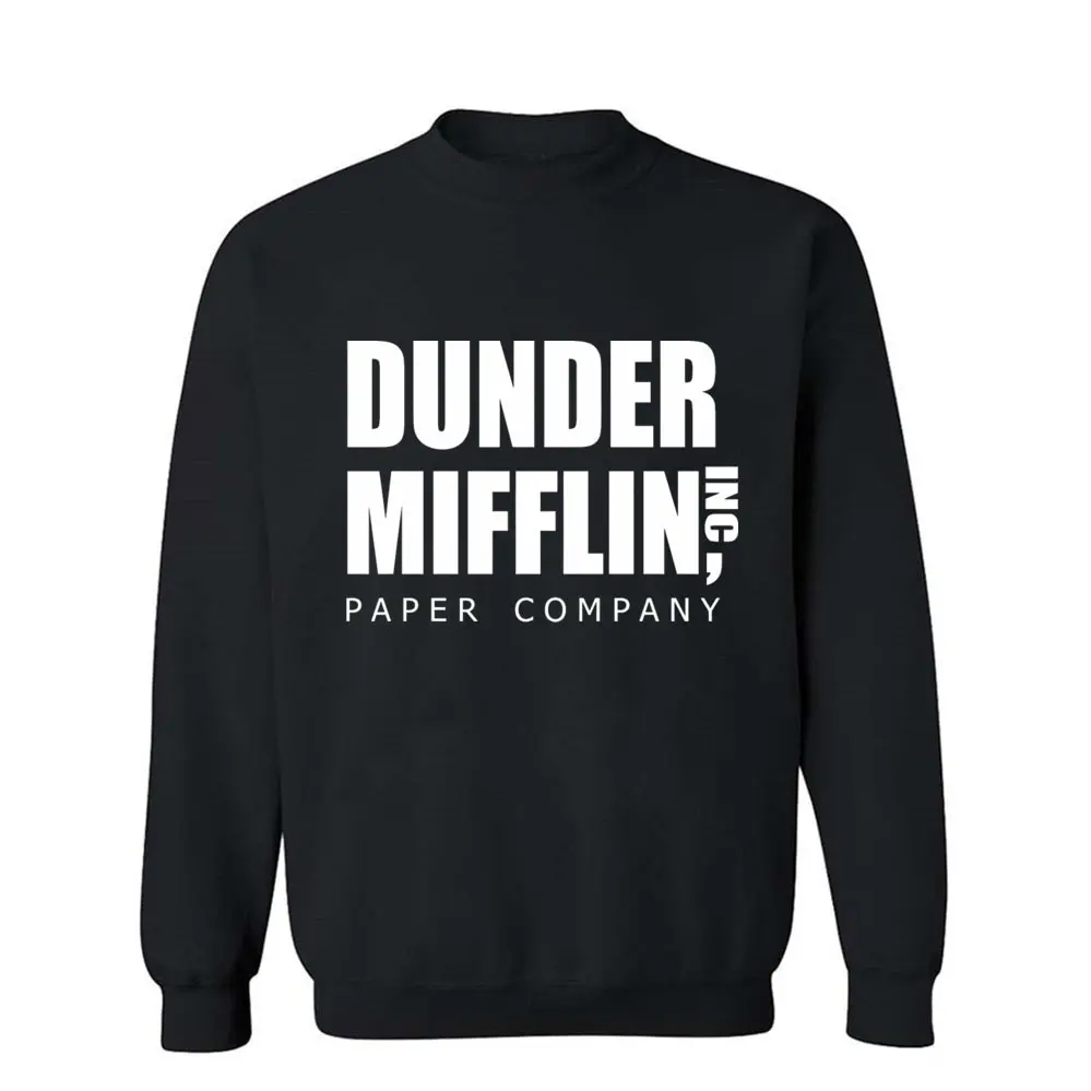 Толстовка DUNDER MIFFLIN PAPER INC Мужская хлопковая теплая фуфайка с капюшоном модная