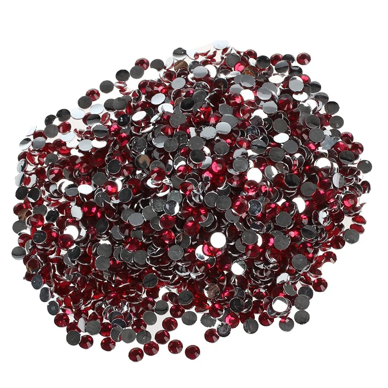 Кристальные акриловые стразы с плоской задней стороной 4000 шт. дизайн ногтей 2000