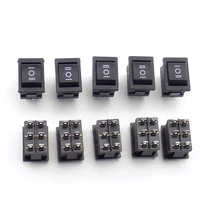 5pcs rocker switch 6 pins power switch button on off on wall lamp light switch ac 250v 6aac 125v 10a push button 2115mm u27