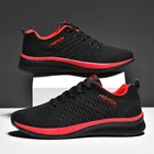 Беговые кроссовки для мужчин и женщин, дышащие ссветильник, спортивная обувь, большие размеры 47 48, черные красные