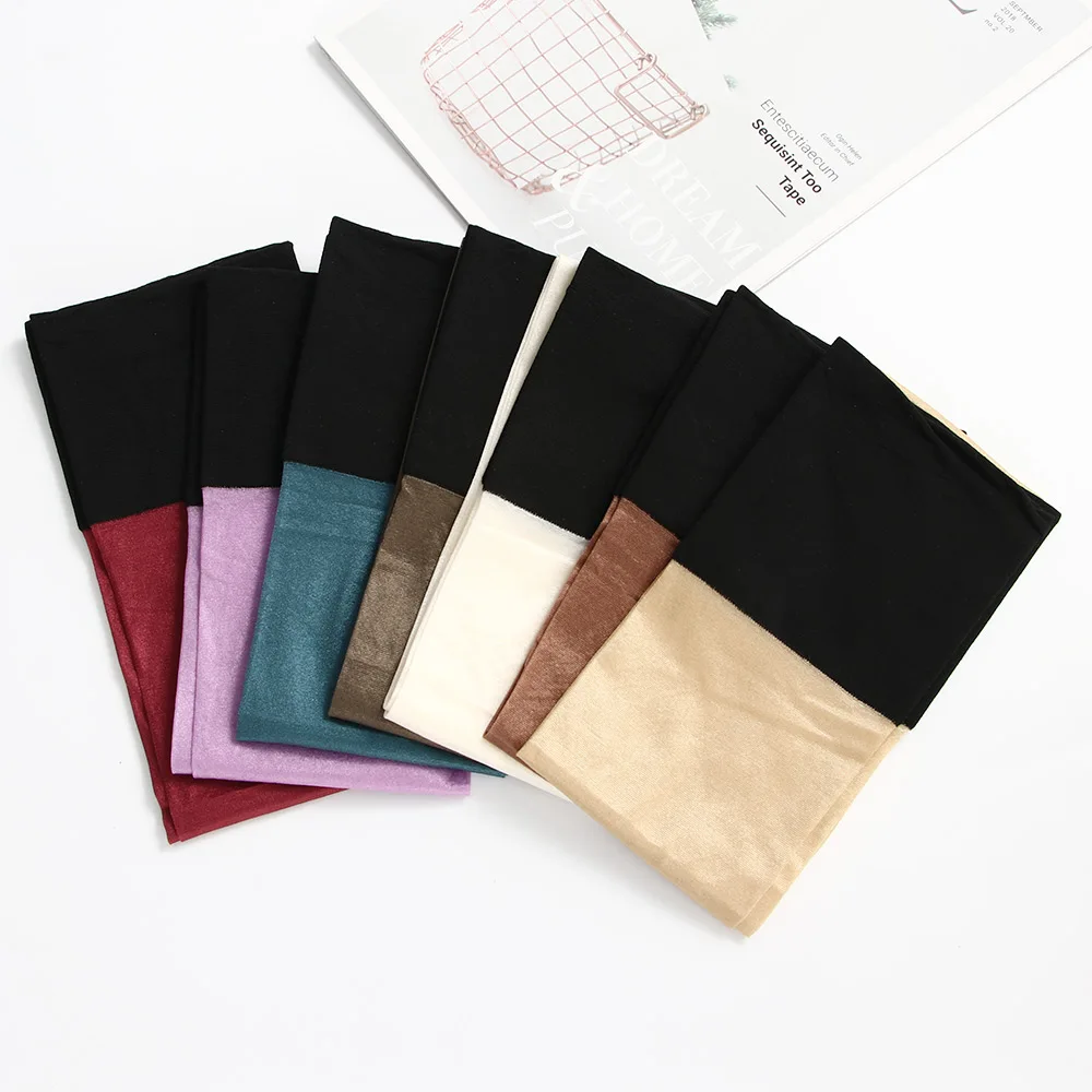 1 pair 30d Sexy Women's Shine Thigh High Stockings Multi Color Vintage Hose Oil Flashing Pantyhose Leggings | Женская одежда