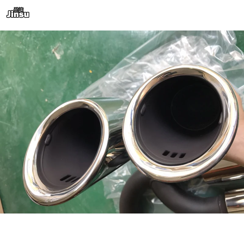 Электропластина выхлопной трубы наконечники глушитель для Porsche Cayenne 958 1 V6 V8 2011 2014 s