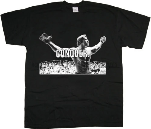 Мода Арни Арнольд Шварценеггер бодибилдинг Мужская хлопковая футболка|Мужские