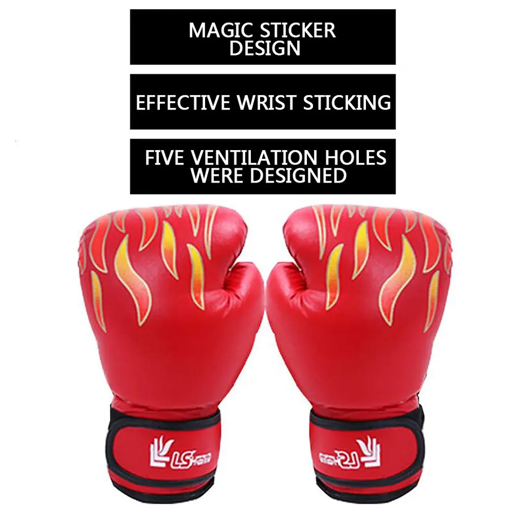 

Red Flame Hutu Boxing Gloves For Adults And Children Cartoon Sanshou Gloves For Boxing Training Gloves And Fist Covers