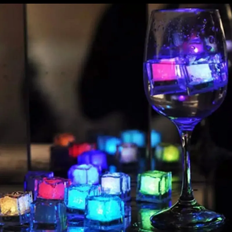 3 шт. кубики льда СИД Светящиеся вечерние шар флэш светильник светящиеся неоновые