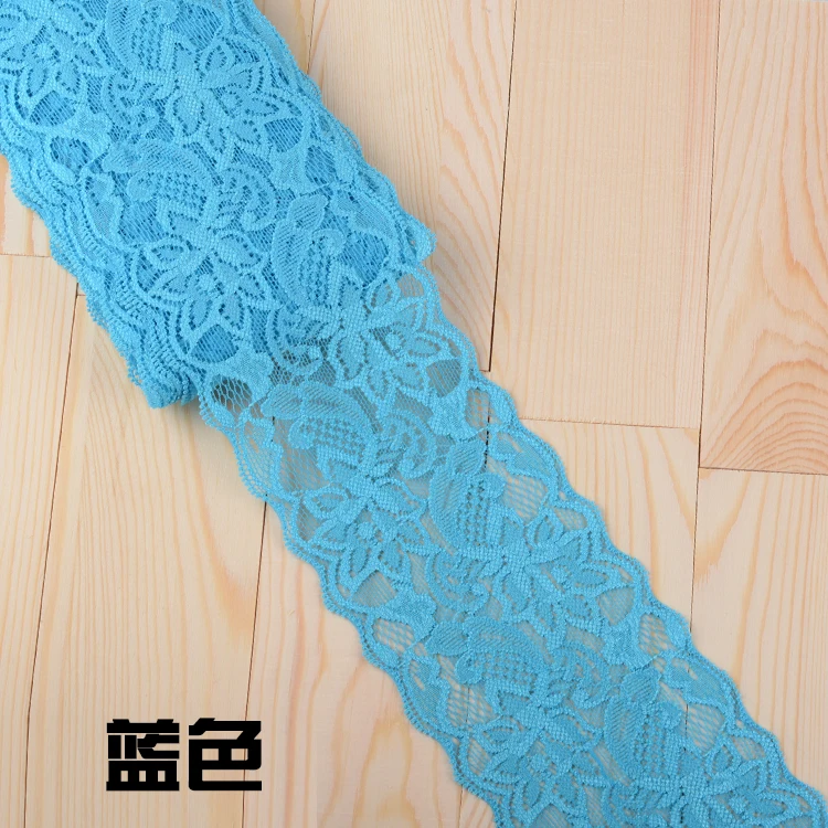 Эластичная кружевная лента для рукоделия 8 см | Дом и сад