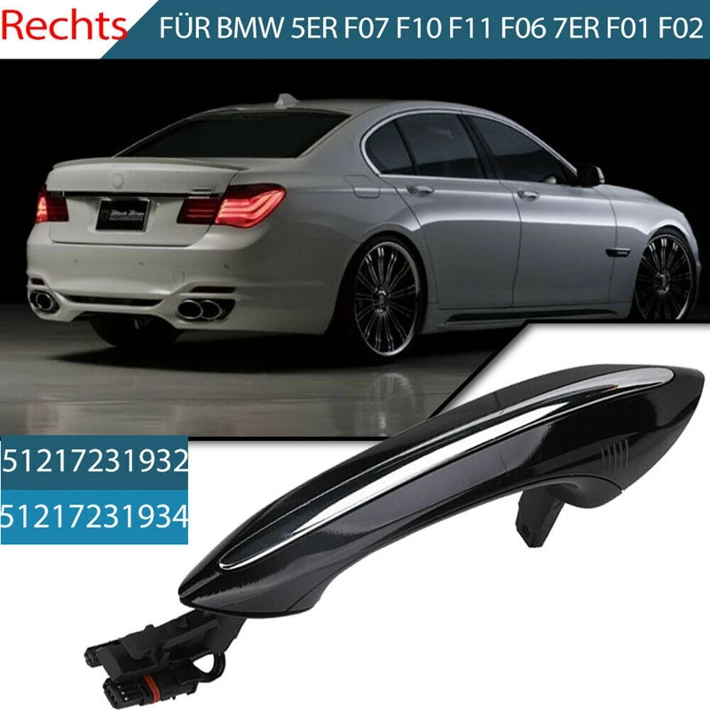 

Черная внешняя удобная ручка доступа для двери автомобиля для BMW 5 7 серии F01 F02 F06 F10 520D 520I 525D 528I 530D