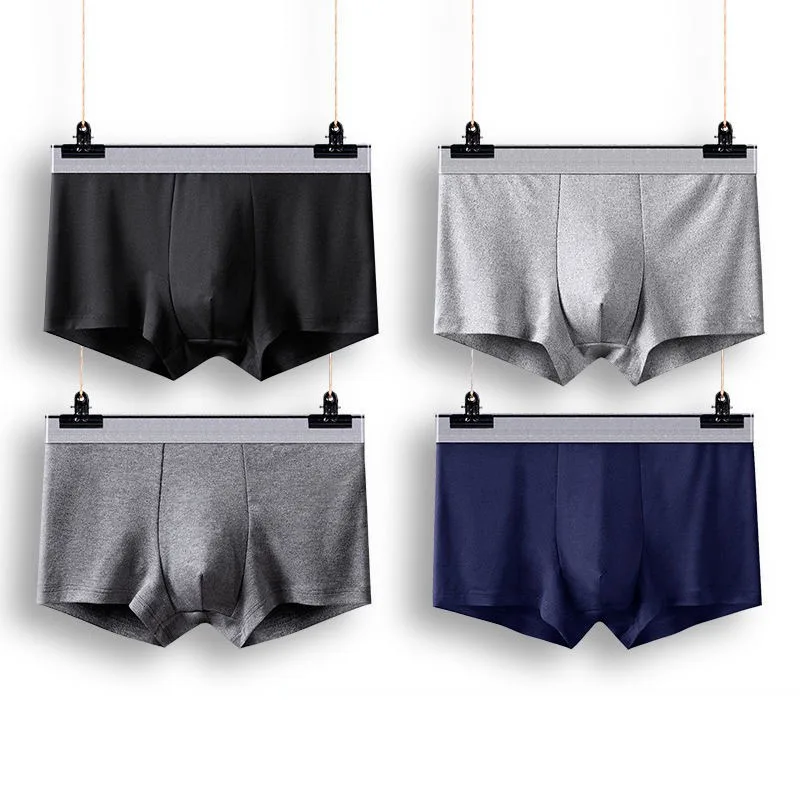 8pcs/lot Men's Panties Underpants Boxer Mens Underwear Man Soft Breathable Solid Flexible Comfortable Shorts Boxers Homme
