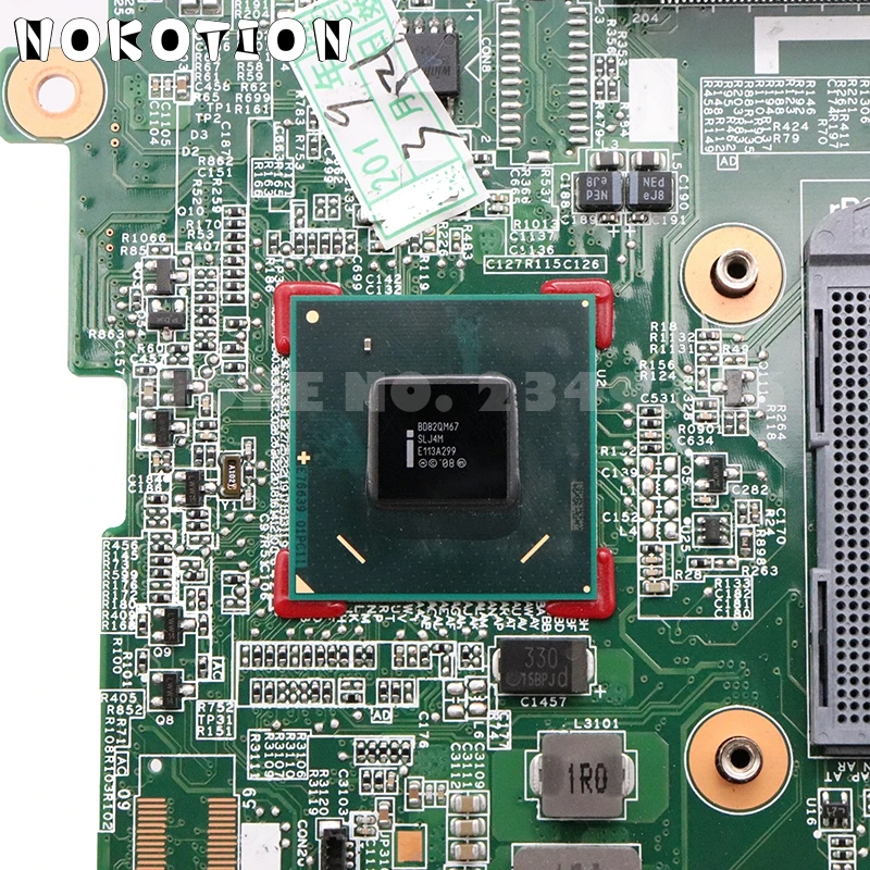 NOKOTION 646967-001 для ноутбука HP EliteBook 8560P 6560B материнская плата QM67 DDR3 HD6470M видеокарта