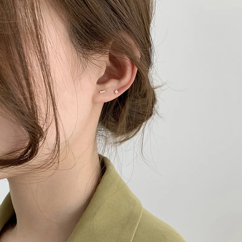 Набор серег-гвоздиков в минималистическом стиле для женщин и девушек | Украшения