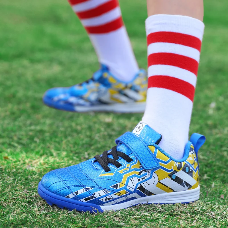 Children's Shoes Soccer Boots Boys Youth Futsal Soccer Sneaker Non-slip Students Kids Sports Training Football Shoes Size 31-38