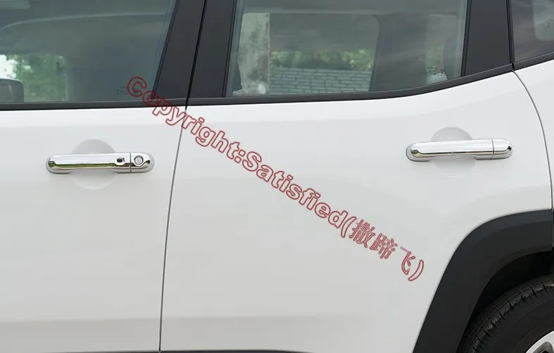 ABS Chrome Car Decoration Door Handle Cover Trim Molding With Smart Hole For JEEP Renegade 2015 2016 2017 | Автомобили и