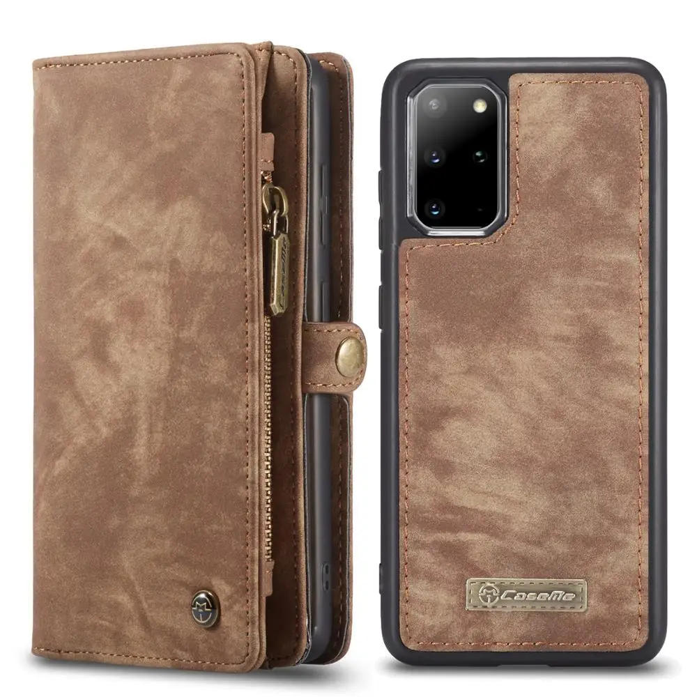 

Чехол-книжка CASEME 2 в 1 для Samsung Galaxy S20 Ultra, кожаный, с отделением для карт