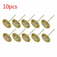 10pcs 22mm stainless steel wire wheel brush used for rotary grinder tool steel wire polishing brush drill bit
