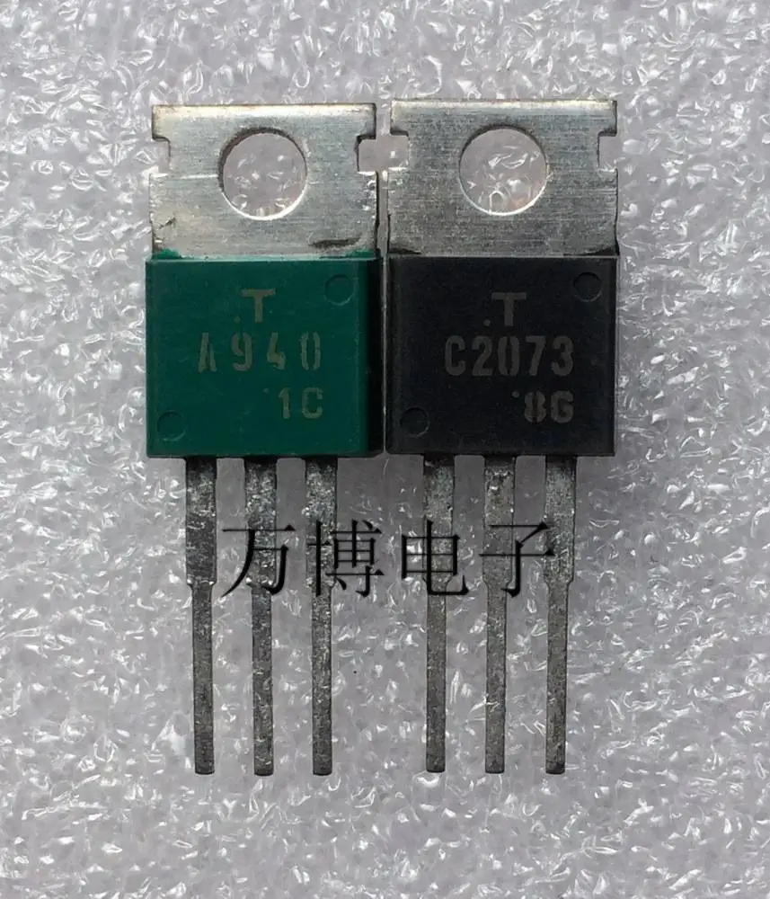 10 пар/30 пар оригинальный японский 2SA940 2SC2073 A940/C2073 зеленый и черный принт на трубке
