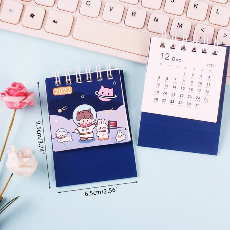 

Мини-календарь для записей 594F 2022 с индикацией лунной даты, записываемый портативный карманный студенческий ежемесячный календарь, планиро...