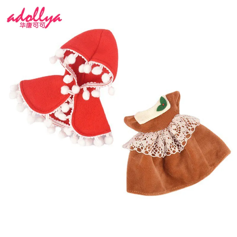 

Аксессуары для куклы Adollya BJD красная одежда для косплея для куклы красная одежда с капюшоном костюм подходит для кукол 1/12