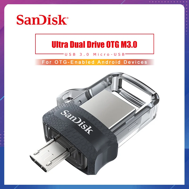 SanDisk USB флеш накопитель 128 Гб 64 ГБ 32 16 двойной OTG Высокая скорость памяти U диск Micro
