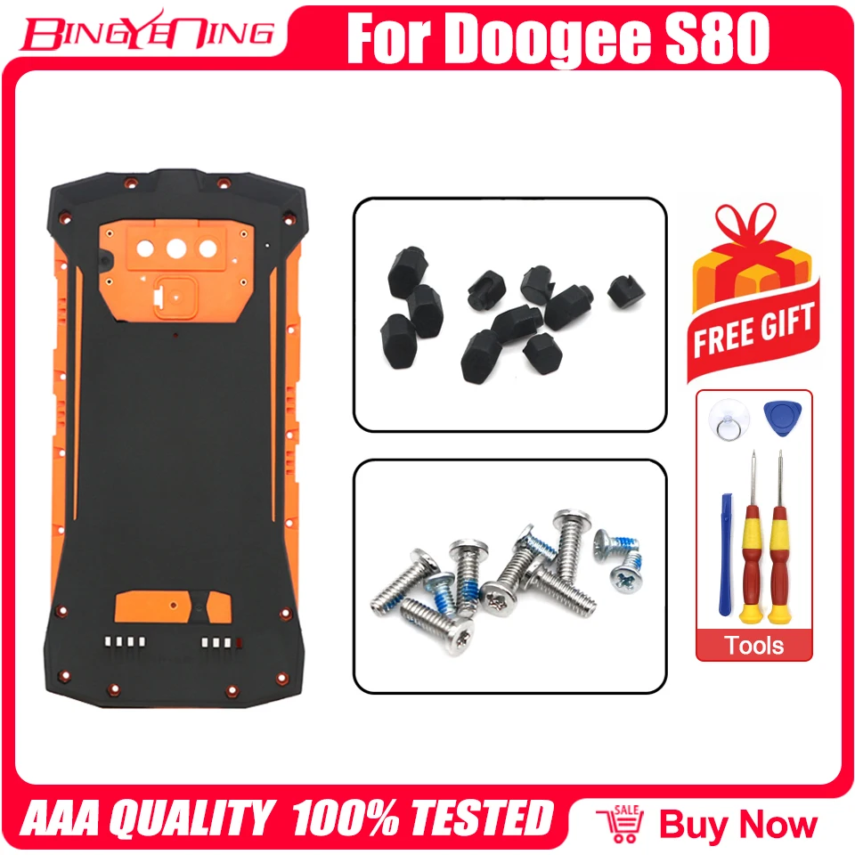 100% Новый оригинал для 5 99 дюймового телефона DOOGEE S80 Батарея задняя крышка Корпус
