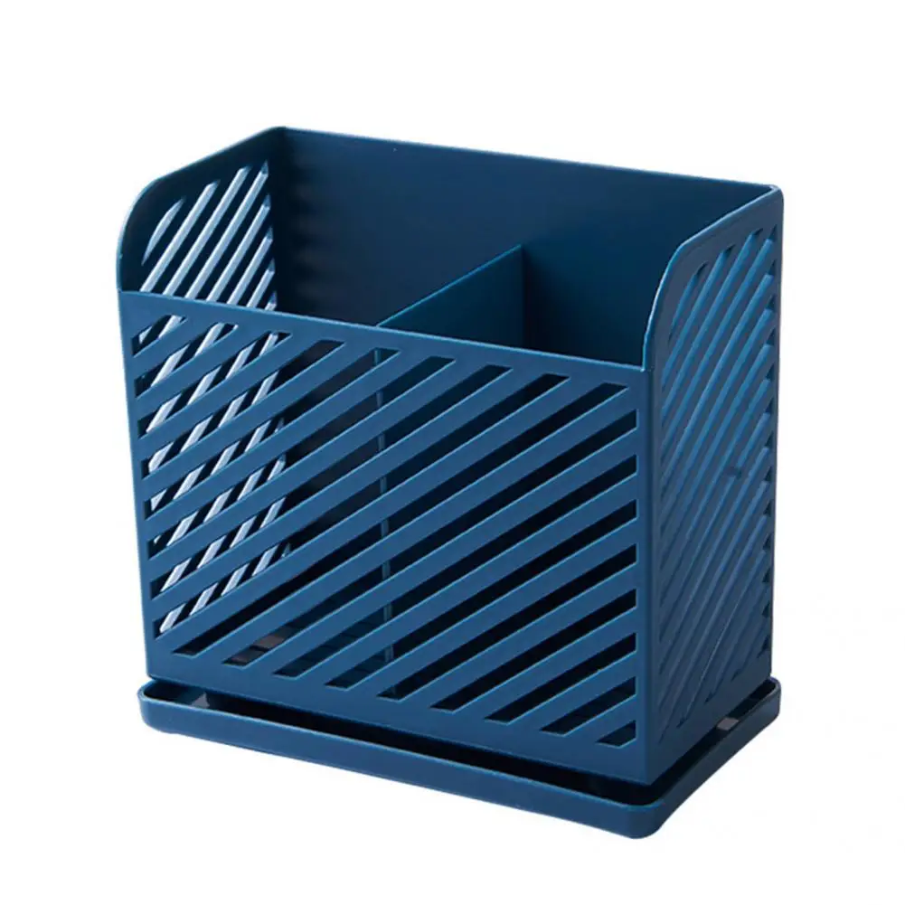 

Hollow Design 2 Divided Compartments Cooking Utensils Chopsticks Drying Basket for Bar
