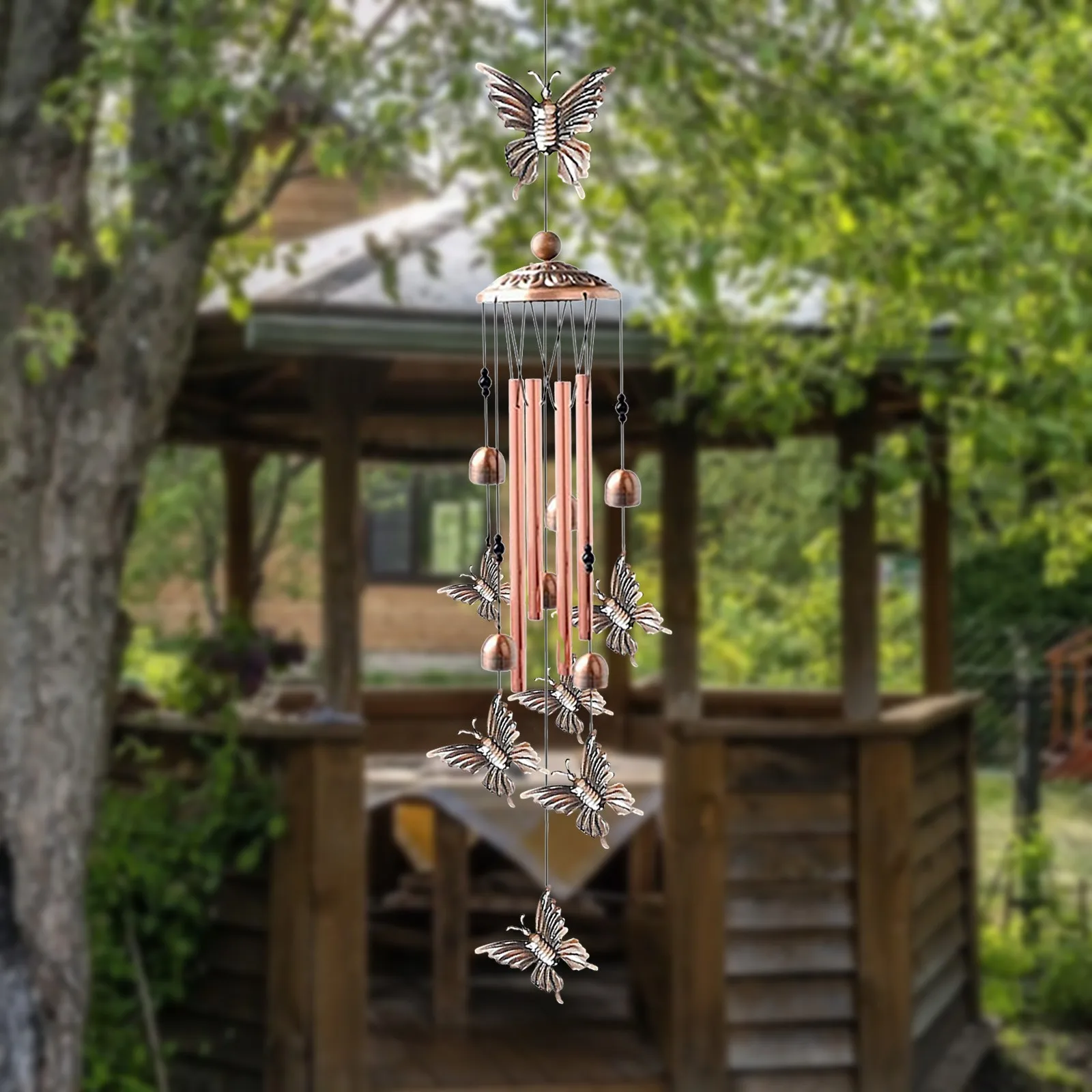 

Антикварные резонансные трубки, бабочки, ветряные колокольчики, подвесные колокольчики для гостиной и кровати, домашний декор, подарок, авт...