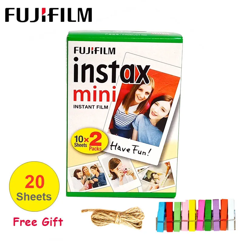 10-100 листов Fujifilm Instax Mini 9 8 пленка белая фотобумага для камеры Polaroid FUJI Instant Mini LiPlay 7s 70 90 - Цвет: 20 sheets