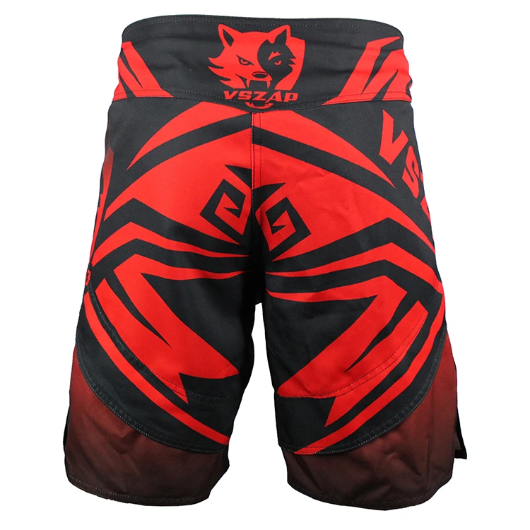 VSZAP Muay одежда тайская красные шорты для Mma спортивные тренировочные боксеры