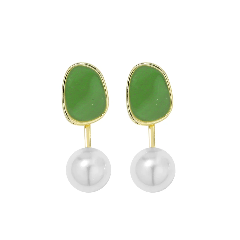 Tongsong 925 avocado retro Earrings female 2020 trendy network celebrity | Украшения и аксессуары