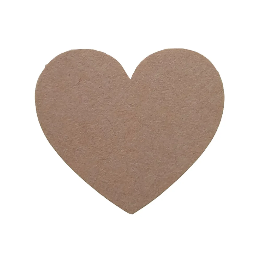 Горячая Распродажа 120 шт. ручная работа пустые крафт наклейки в виде сердца для DIY