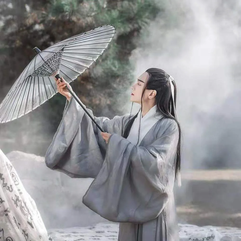 2021 Hanfu Китайский стиль ханьфу мужской Косплей Черный Белый старинный китайский
