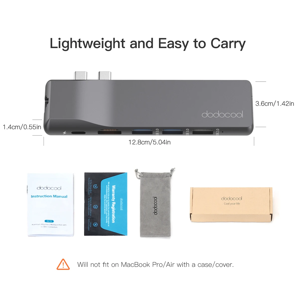 Dodocool USB C концентратор для MacBook Pro адаптер с 1 Гбит/с RJ45 гигабитный Ethernet 4K HD 3 2 0