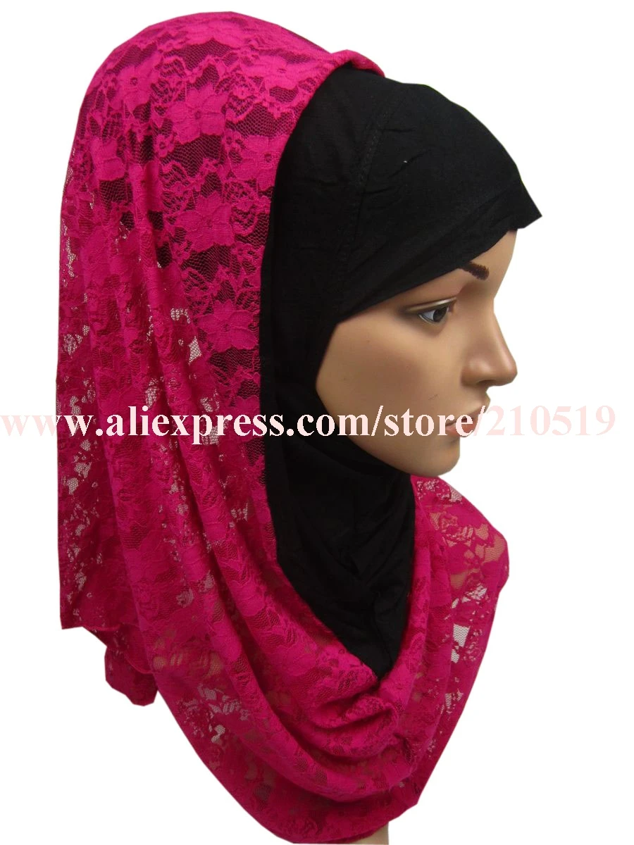 Clearance sale bandana women muslim hijab with lace | Тематическая одежда и униформа